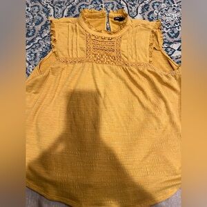 Cable & Gauge Mustard Yellow Blouse XL